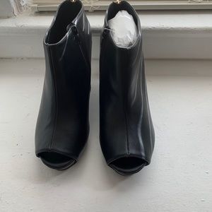 Cute peak toe booties